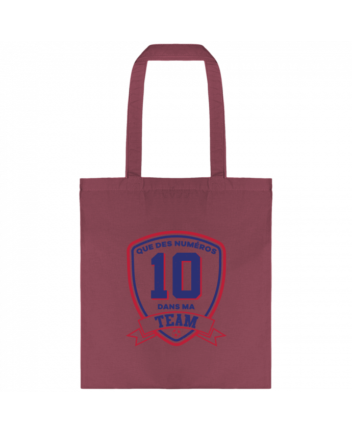 Tote-bag Que des numéros 10 dans ma team par tunetoo
