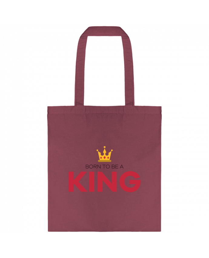 Tote Bag cotton Born to be a king by tunetoo