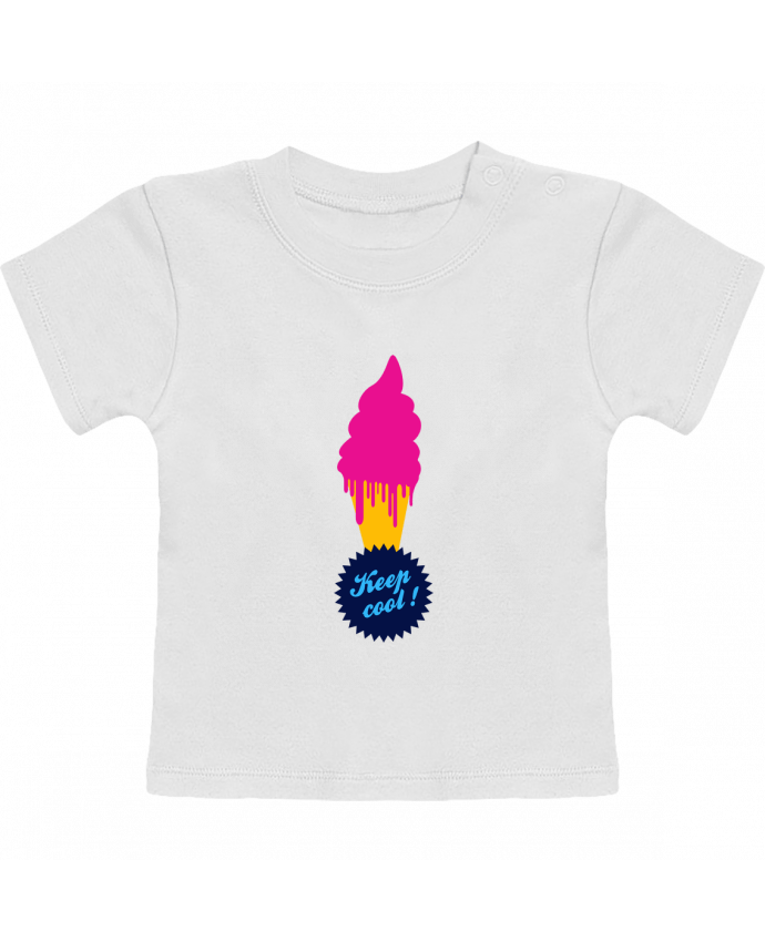 T-shirt bébé Ice cream Keep cool manches courtes du designer justsayin