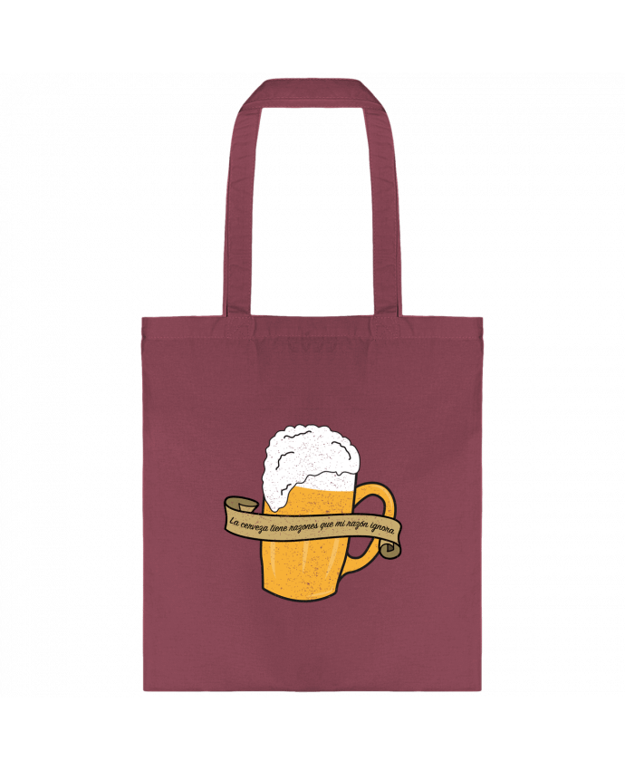 Tote-bag La cerveza tiene razones que mi razón ignora par tunetoo