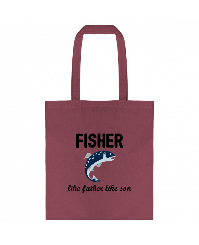 Tote-bag Fisher Like father like son par tunetoo