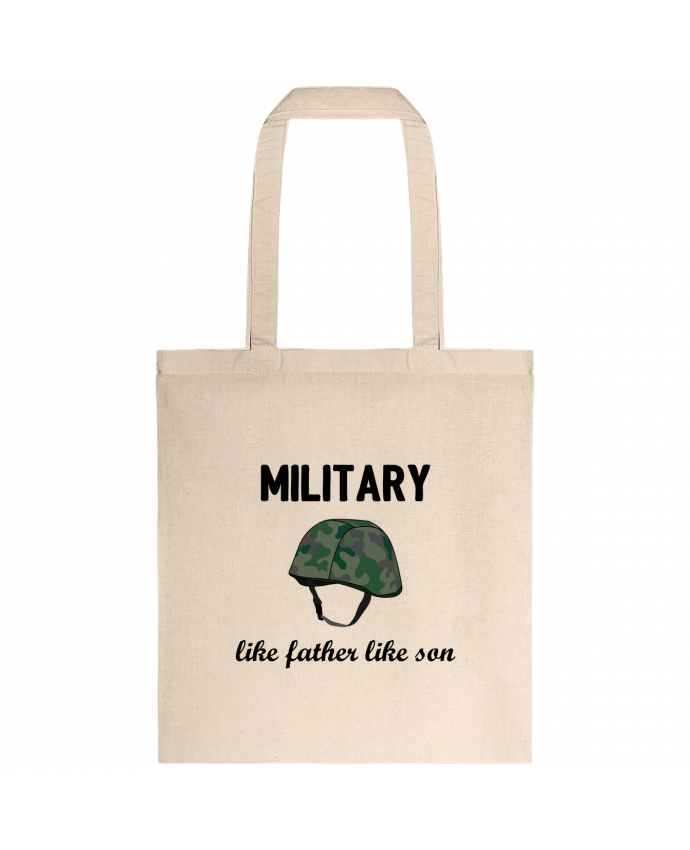 Tote-bag Military Like father like son par tunetoo