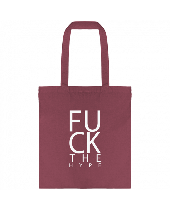 Tote-bag Fuck the hype - blanc par justsayin