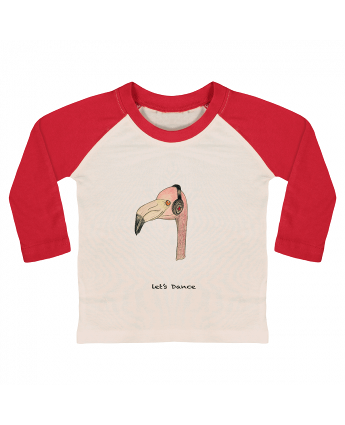T-shirt baby Baseball long sleeve Flamingo LET'S DANCE by La Paloma by La Paloma