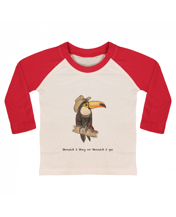 T-shirt baby Baseball long sleeve TOUCAN by La Paloma