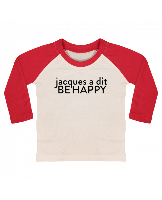 Tee-shirt Bébé Baseball ML Be Happy par tunetoo