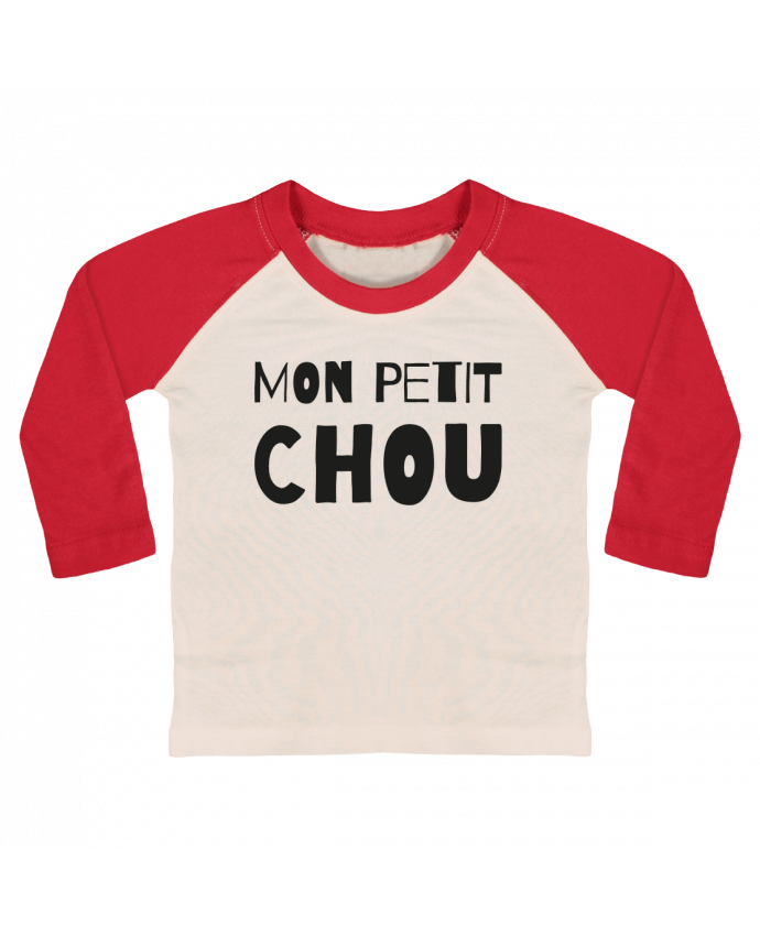 Camiseta Bebé Béisbol Manga Larga Mon petit chou por tunetoo