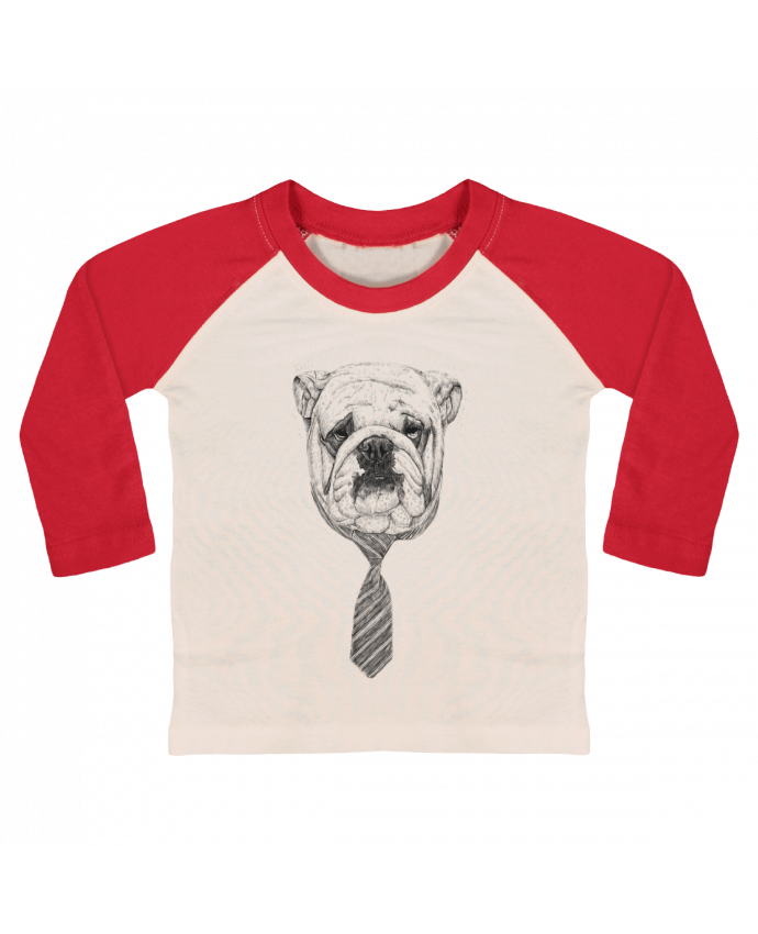 T-shirt baby Baseball long sleeve Cool Dog by Balàzs Solti