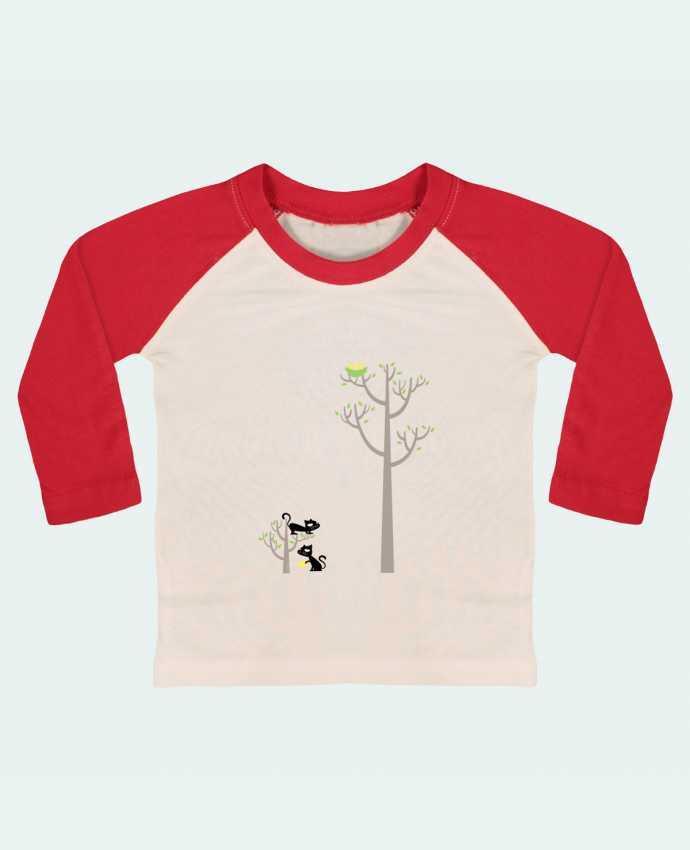 T-shirt baby Baseball long sleeve Growing a plant for Lunch by flyingmouse365