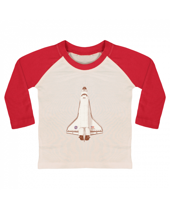 Camiseta Bebé Béisbol Manga Larga Atlantis S6 por Florent Bodart