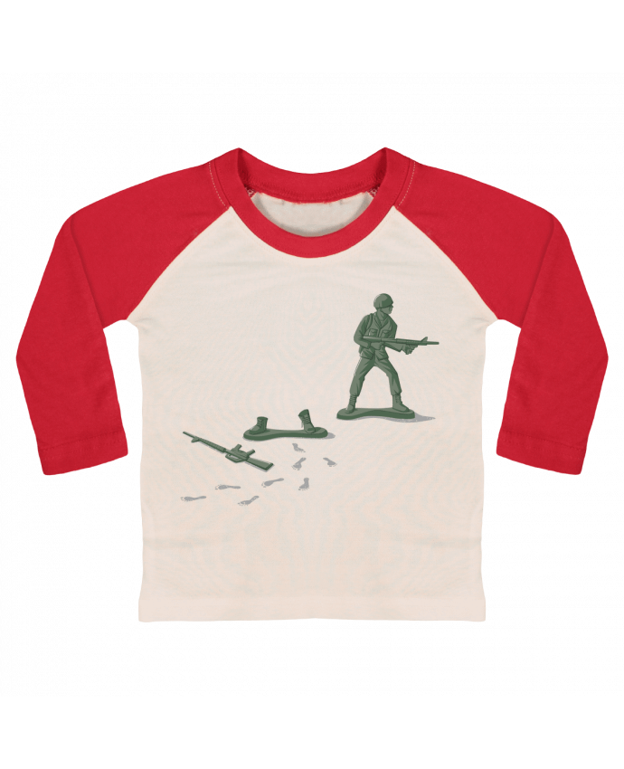 Camiseta Bebé Béisbol Manga Larga Deserter por flyingmouse365