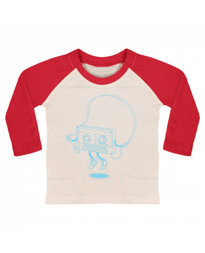 Camiseta Bebé Béisbol Manga Larga Jumping tape por flyingmouse365
