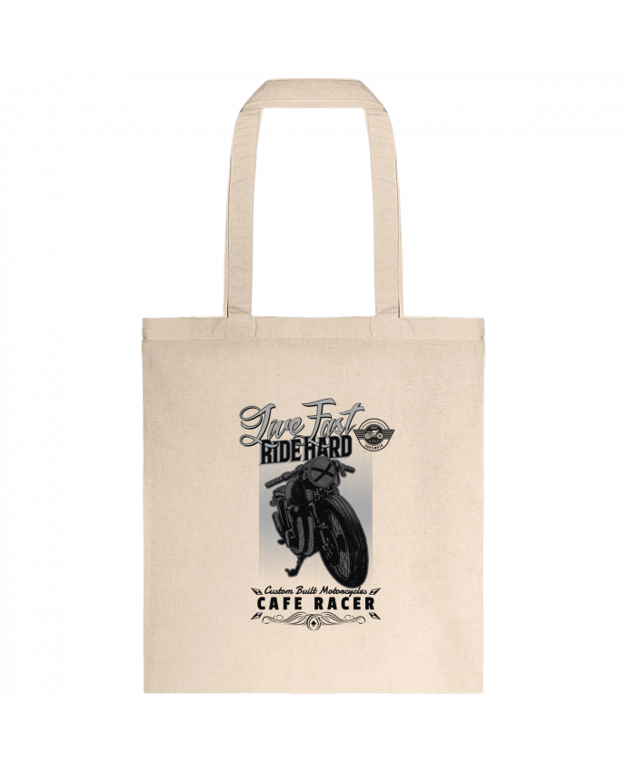 Tote-bag Ride hard moto design par Original t-shirt