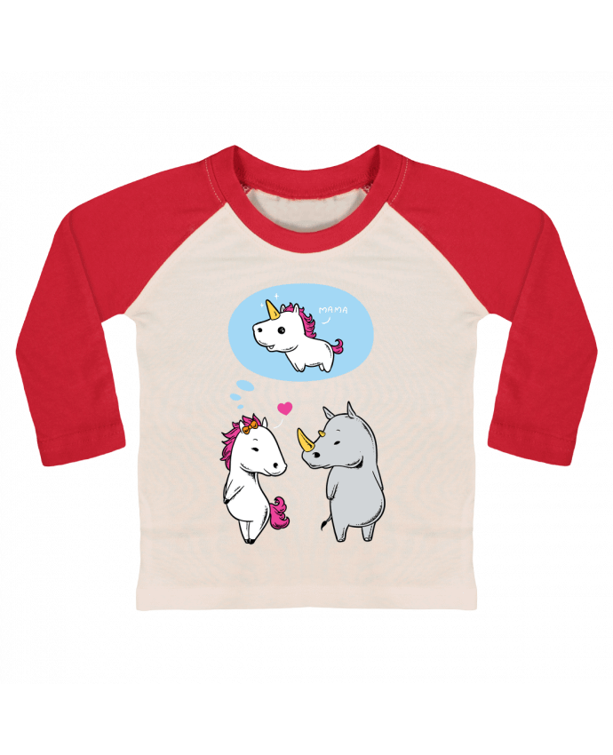 T-shirt baby Baseball long sleeve Perfect match by flyingmouse365