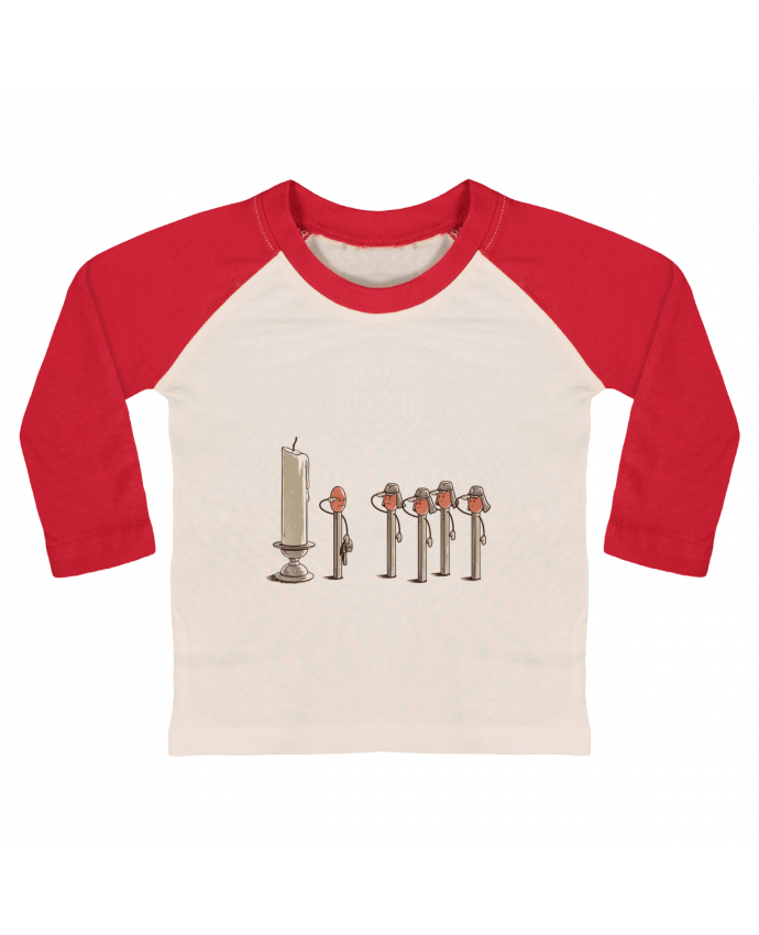 Tee-shirt Bébé Baseball ML Sacrifice par flyingmouse365