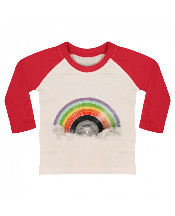 T-shirt baby Baseball long sleeve Rainbow Classics by Florent Bodart