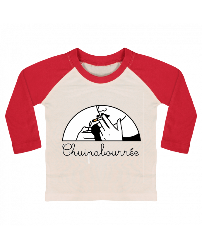 T-shirt baby Baseball long sleeve Chuipabourrée by tattooanshort