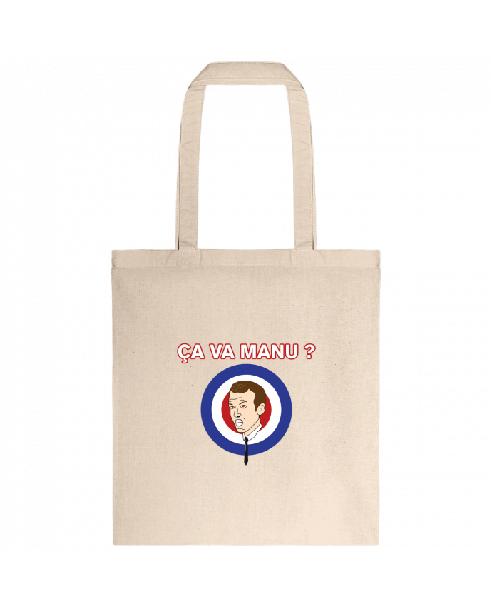 Tote Bag cotton Emmanuel Macron ça va manu ? by tunetoo