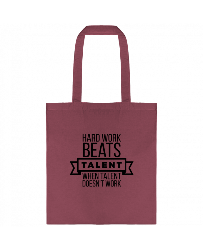 Tote-bag Hard work beats talent when talent doesn't work par justsayin