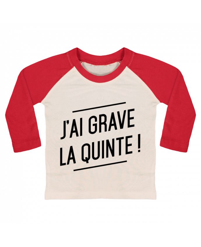 T-shirt baby Baseball long sleeve La quinte ! by tunetoo