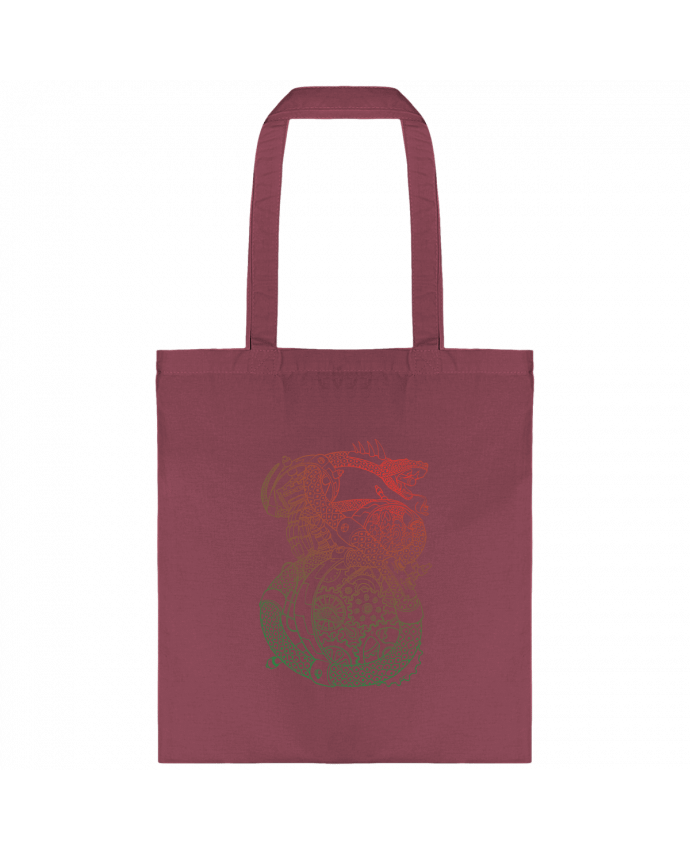 Tote Bag cotton Méca Serpent by TOMI AX