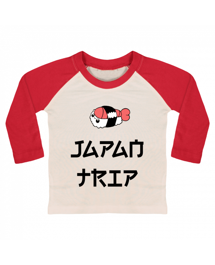 Camiseta Bebé Béisbol Manga Larga Japan Trip por tunetoo