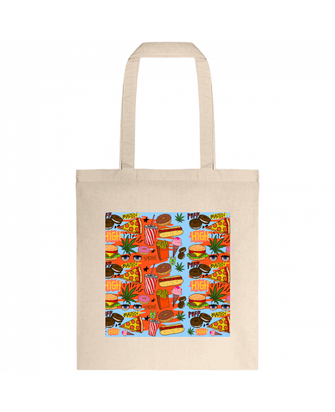 Tote-bag Junk food pattern par Nick cocozza