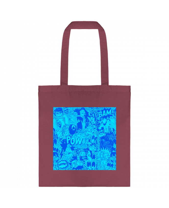 Tote-bag Comics style Pattern blue par Nick cocozza