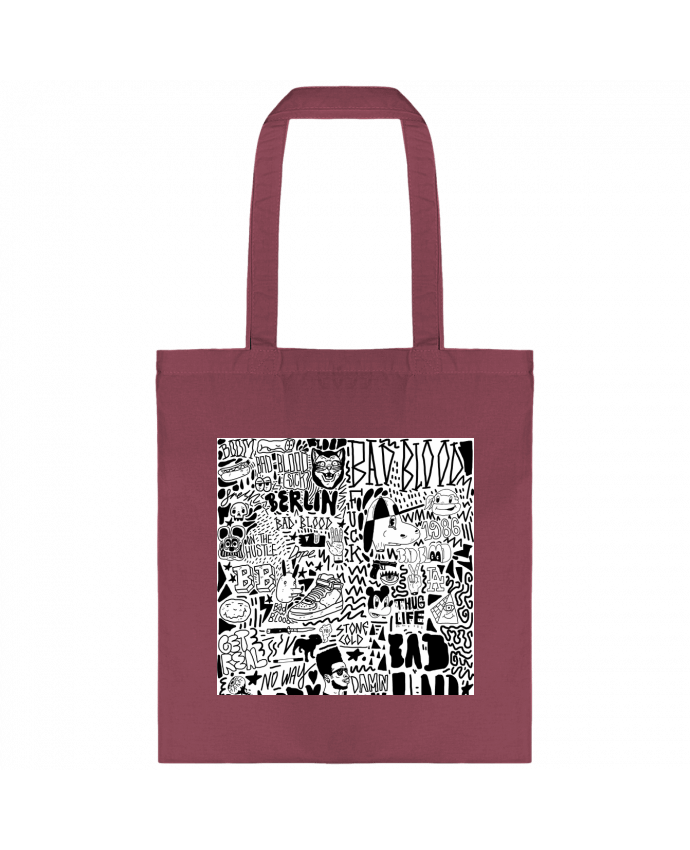 Tote-bag Black White Street art Pattern par Nick cocozza