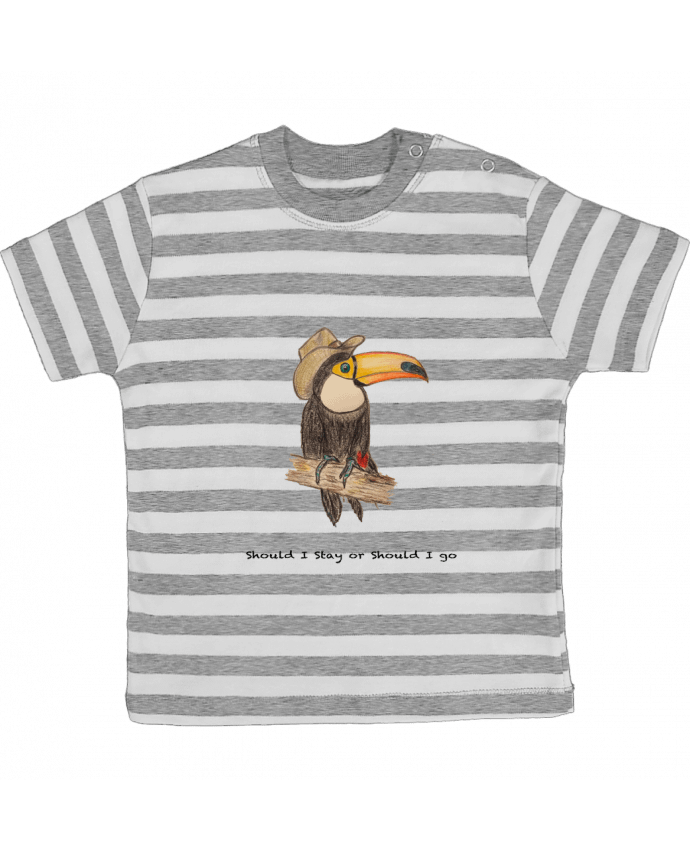 T-shirt baby with stripes TOUCAN by La Paloma