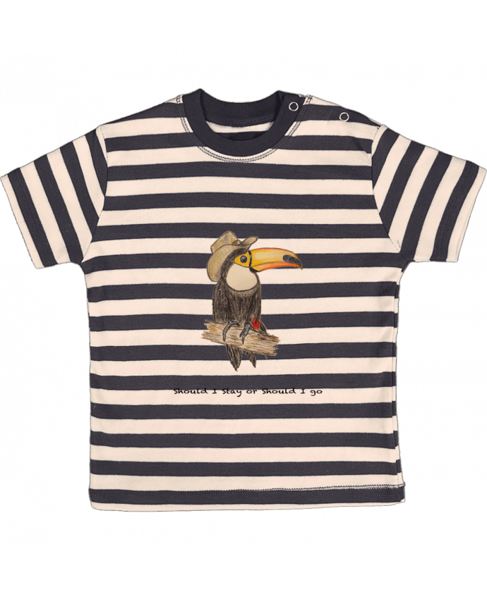 T-shirt baby with stripes TOUCAN by La Paloma