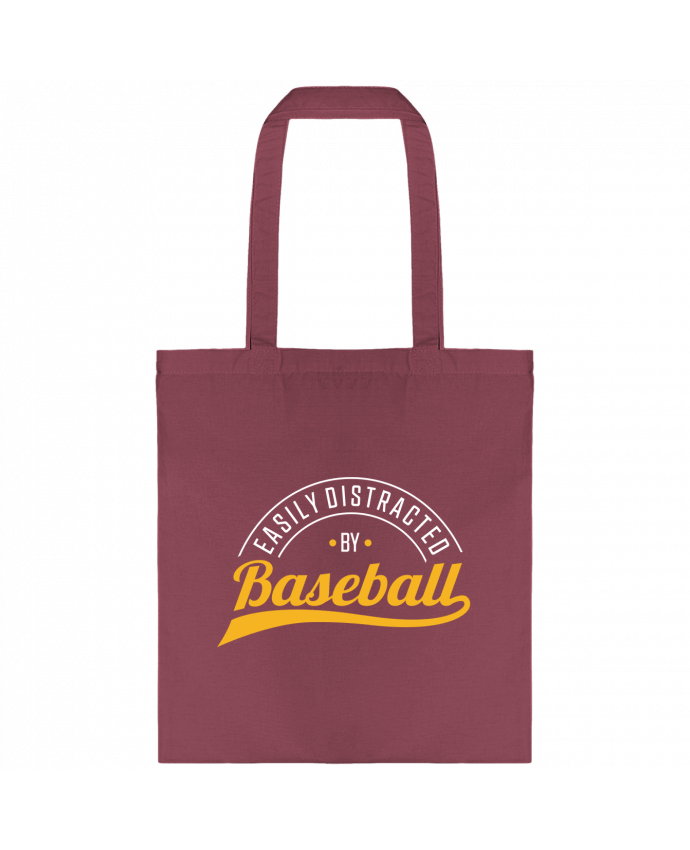 Bolsa de Tela de Algodón Distracted by Baseball por Original t-shirt