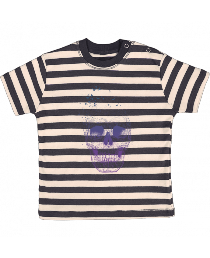 T-shirt baby with stripes Let Them Fly by Balàzs Solti