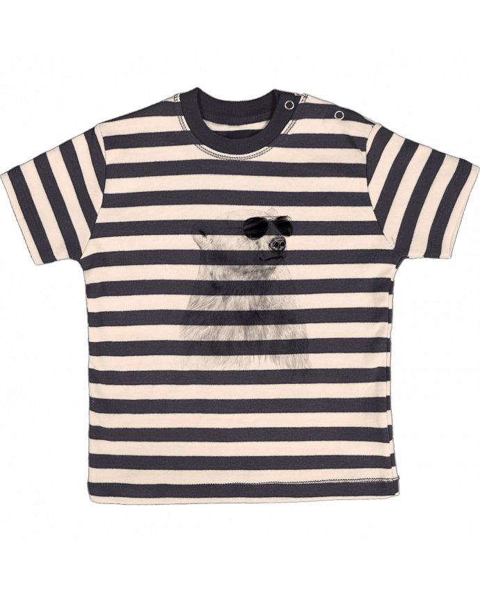 T-shirt baby with stripes Dont let the sun go down by Balàzs Solti