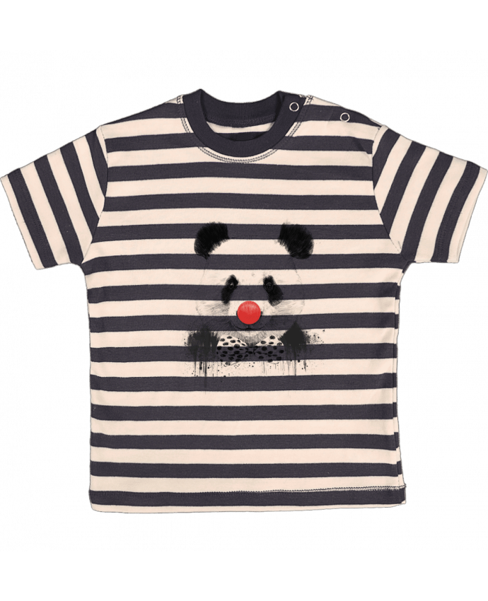 Tee-shirt bébé à rayures Clown par Balàzs Solti