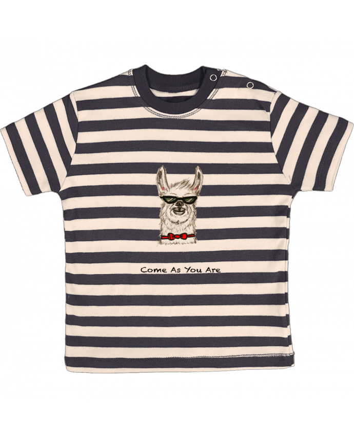 T-shirt baby with stripes COME AS YOU ARE by La Paloma