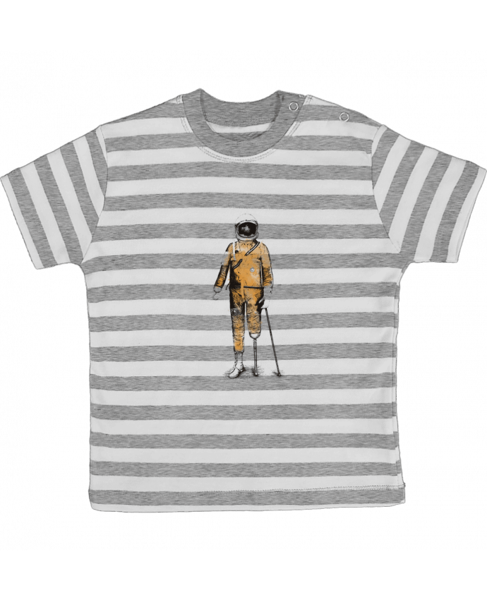 Camiseta Bebé a Rayas Astropirate por Florent Bodart