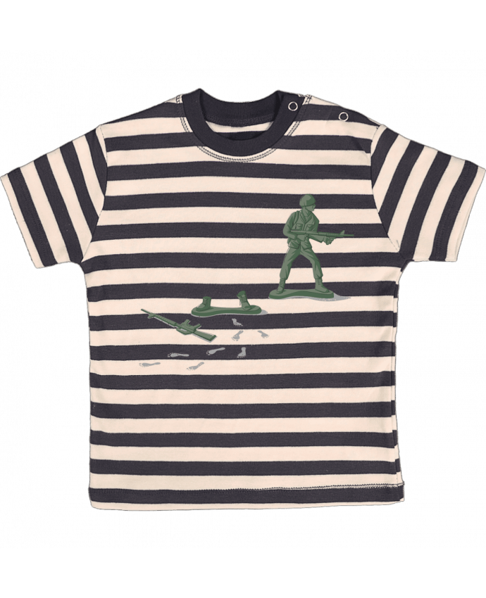 Camiseta Bebé a Rayas Deserter por flyingmouse365