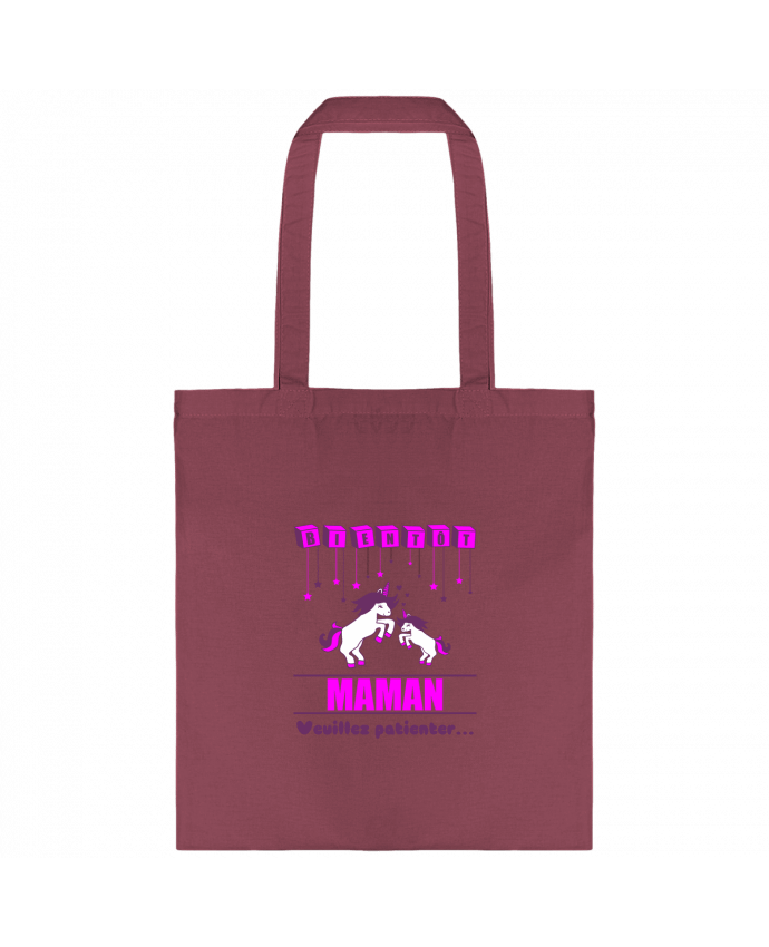 Tote-bag Bientôt Maman, licorne par Benichan