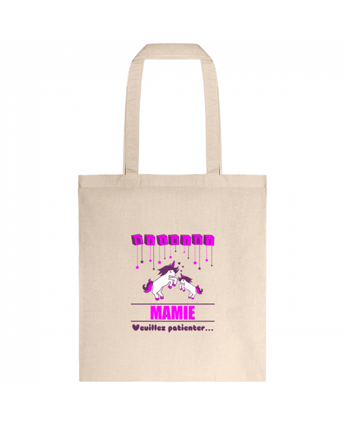 Tote-bag Bientôt Mamie, licorne par Benichan