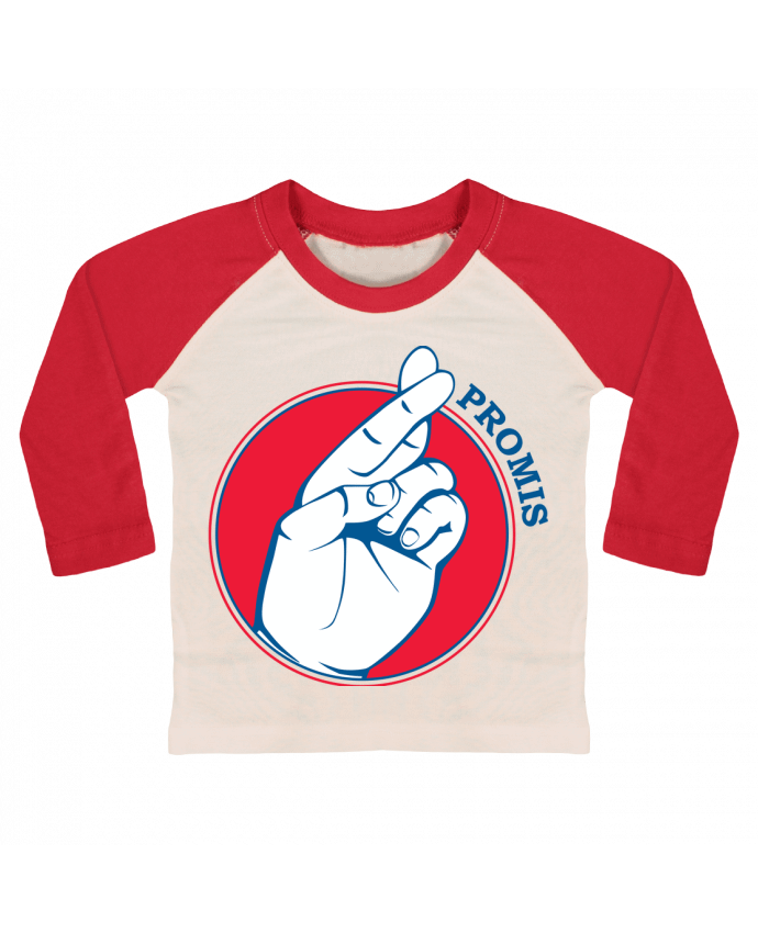 Tee-shirt Bébé Baseball ML Promis Rouge par Promis