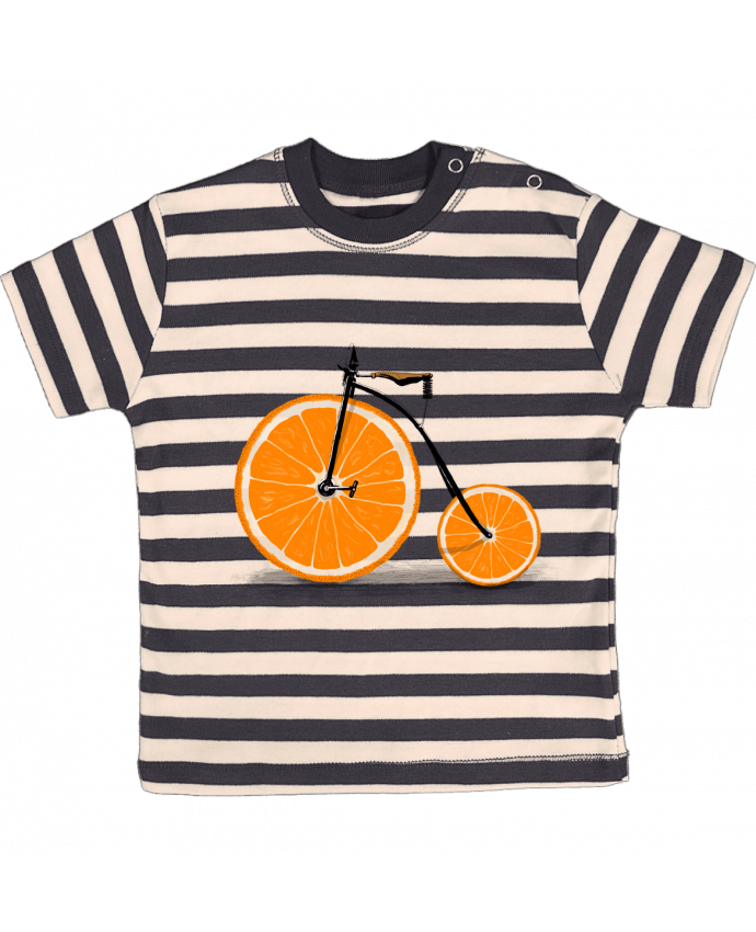 Camiseta Bebé a Rayas Vitamin por Florent Bodart
