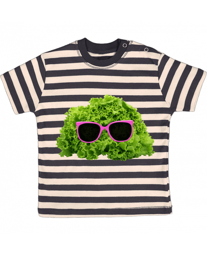 T-shirt baby with stripes Mr Salad by Florent Bodart