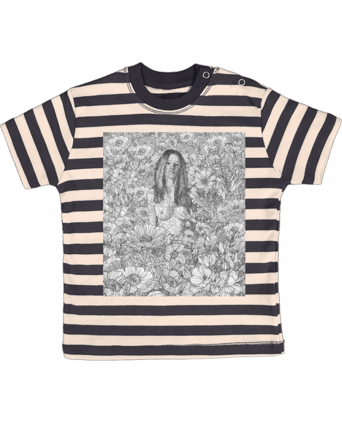 T-shirt baby with stripes Enjoy the Silence by PedroTapa