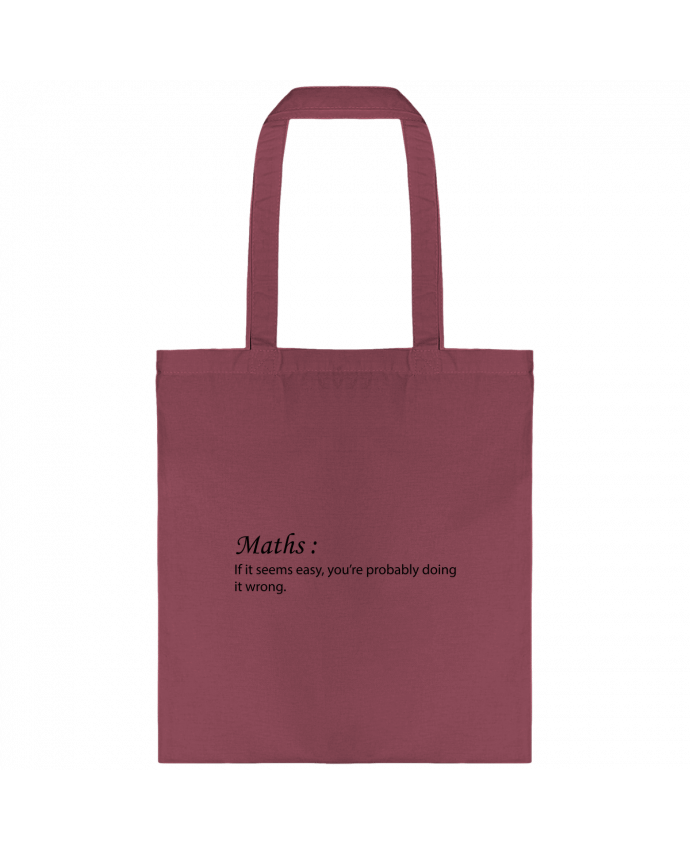 Tote-bag Maths definition par tunetoo