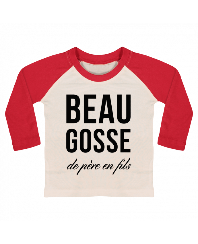 T-shirt baby Baseball long sleeve Beau gosse de père en fils by tunetoo