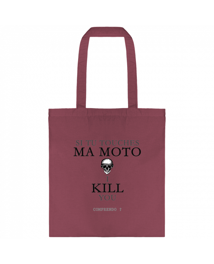 Tote-bag Si tu touches ma moto... I kill you par tunetoo