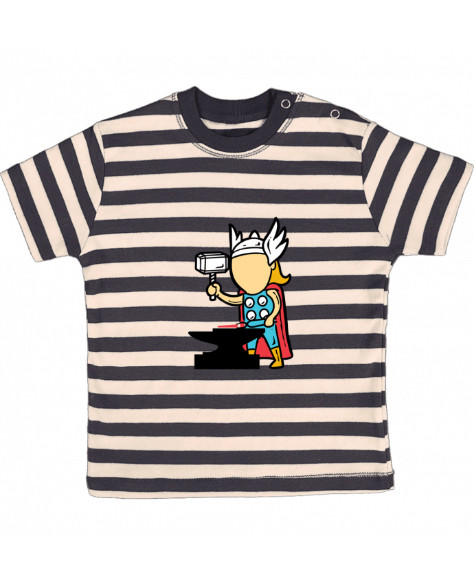 T-shirt baby with stripes Metal Factory by flyingmouse365