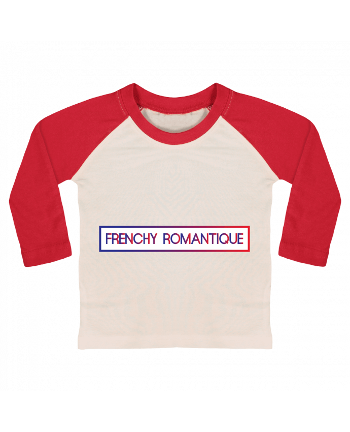 T-shirt baby Baseball long sleeve Frenchy romantique by tunetoo