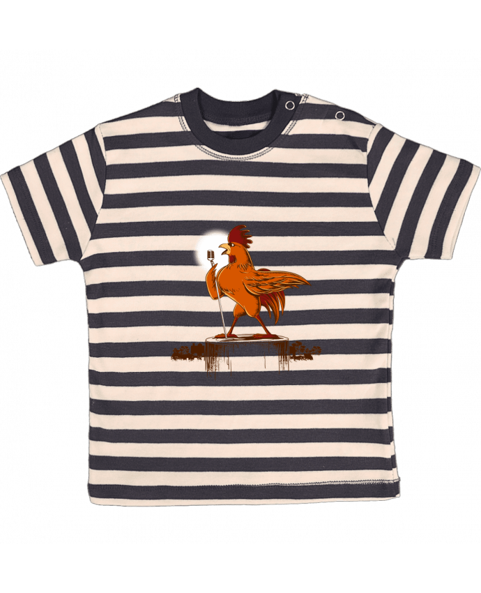 T-shirt baby with stripes Morning Concert by flyingmouse365